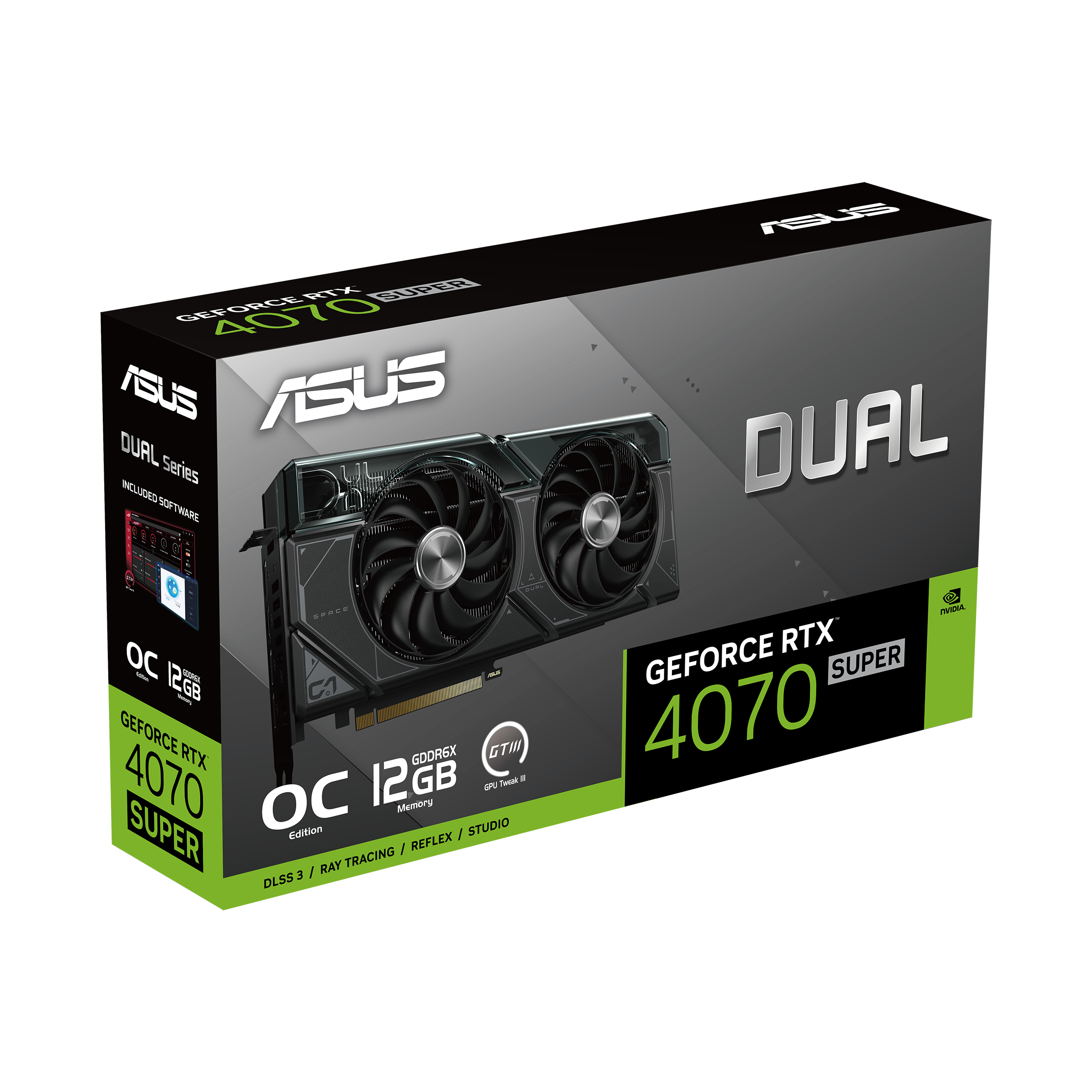 ASUS Dual GeForce RTX™ 4070 SUPER OC Edition 12GB GDDR6X ...