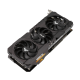 TUF Gaming GeForce RTX 3080 graphics card, front angled view, showcasing the fan