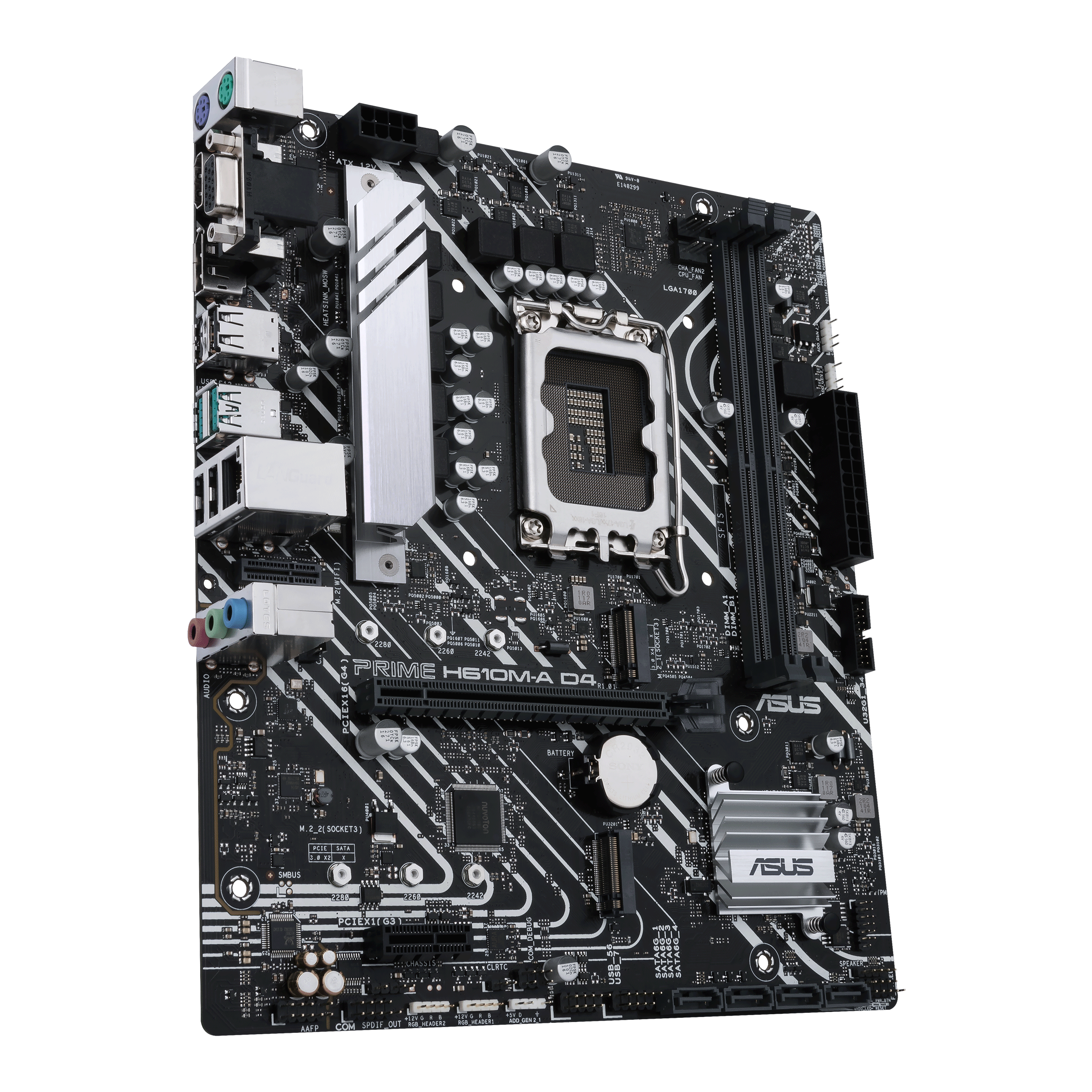 Tarjeta Madre ASUS PRIME / H610M-E D4 CSM / INTEL / LGA 1700 / Micro-ATX