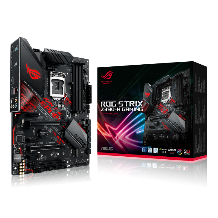ROG STRIX Z390-H GAMING with the box