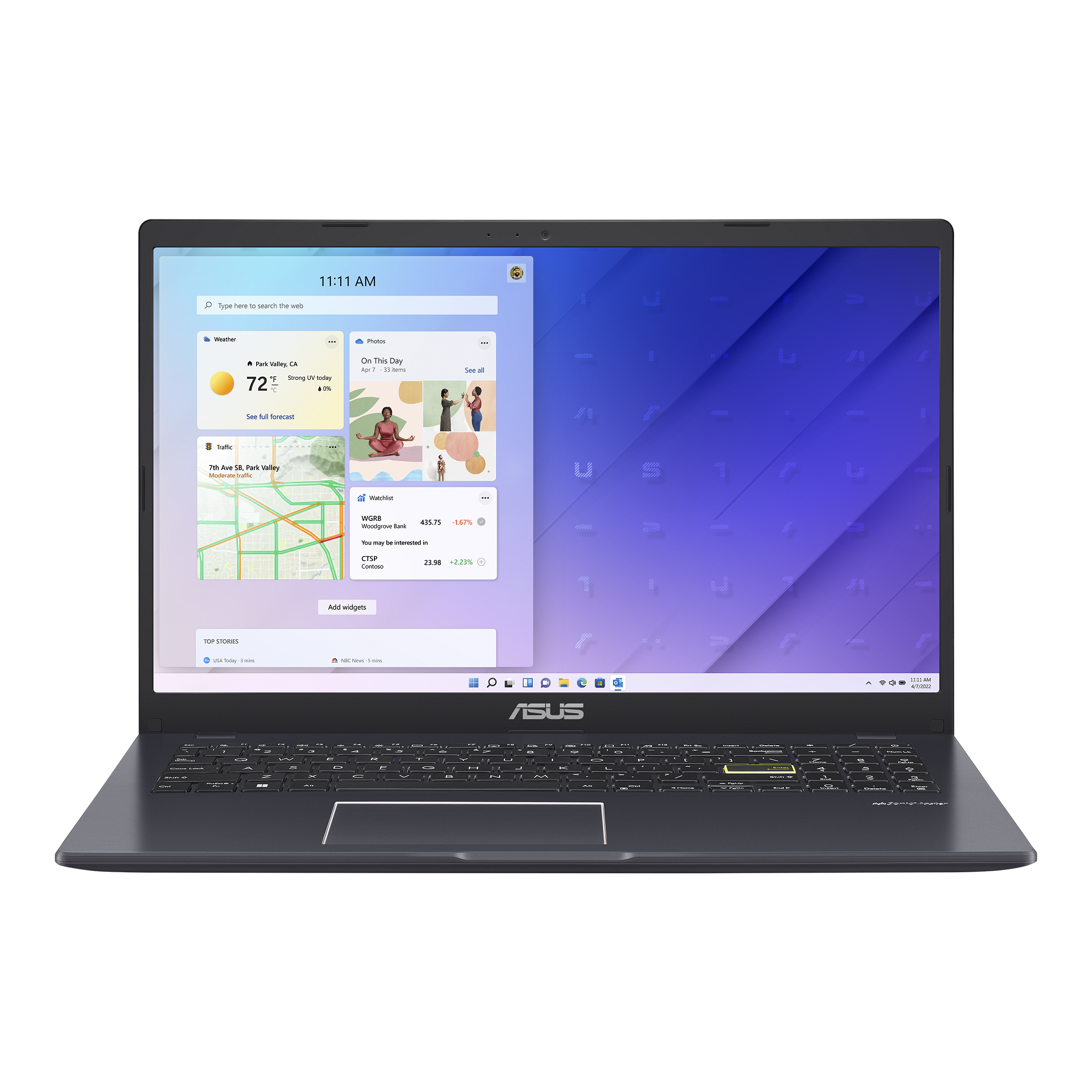 ASUS Vivobook Go 15 L510 - Computadora portátil delgada y ligera, pantalla  FHD de 15.6 pulgadas, procesador Intel Celeron N4020, 4 GB de RAM, 64 GB de