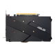 ASUS Dual AMD Radeon RX 6500 XT OC Edition graphics card, rear view 