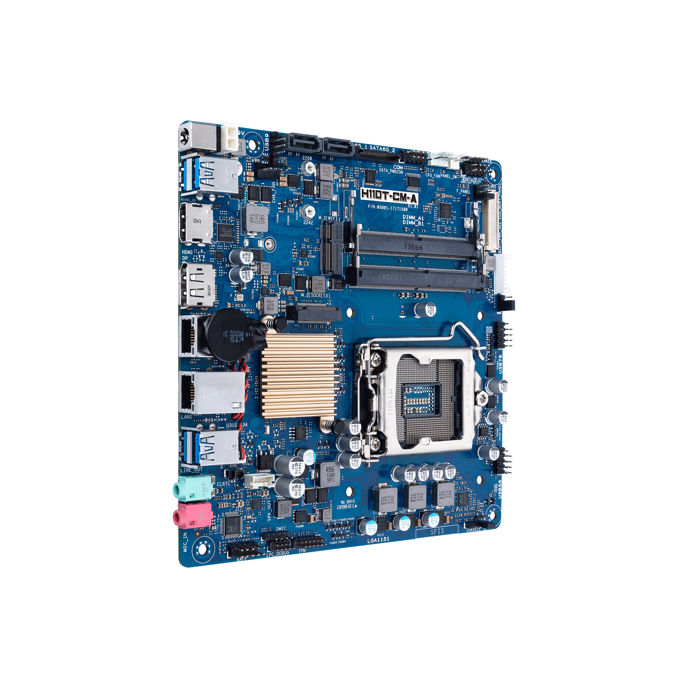  ASUS Mini ITX DDR3 1600/1333 LGA 1150 placas base H97I-PLUS :  Electrónica