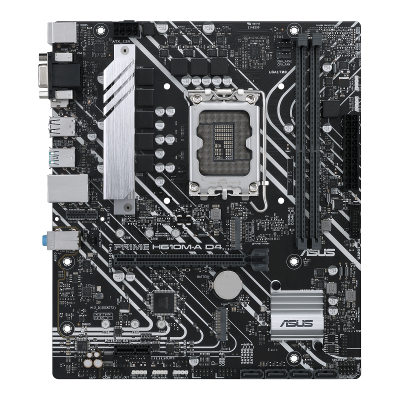 ASUS Prime H610M-A D4-CSM LGA 1700(Intel 12th Gen) Micro-ATX 商用マザーボード (PCIe 