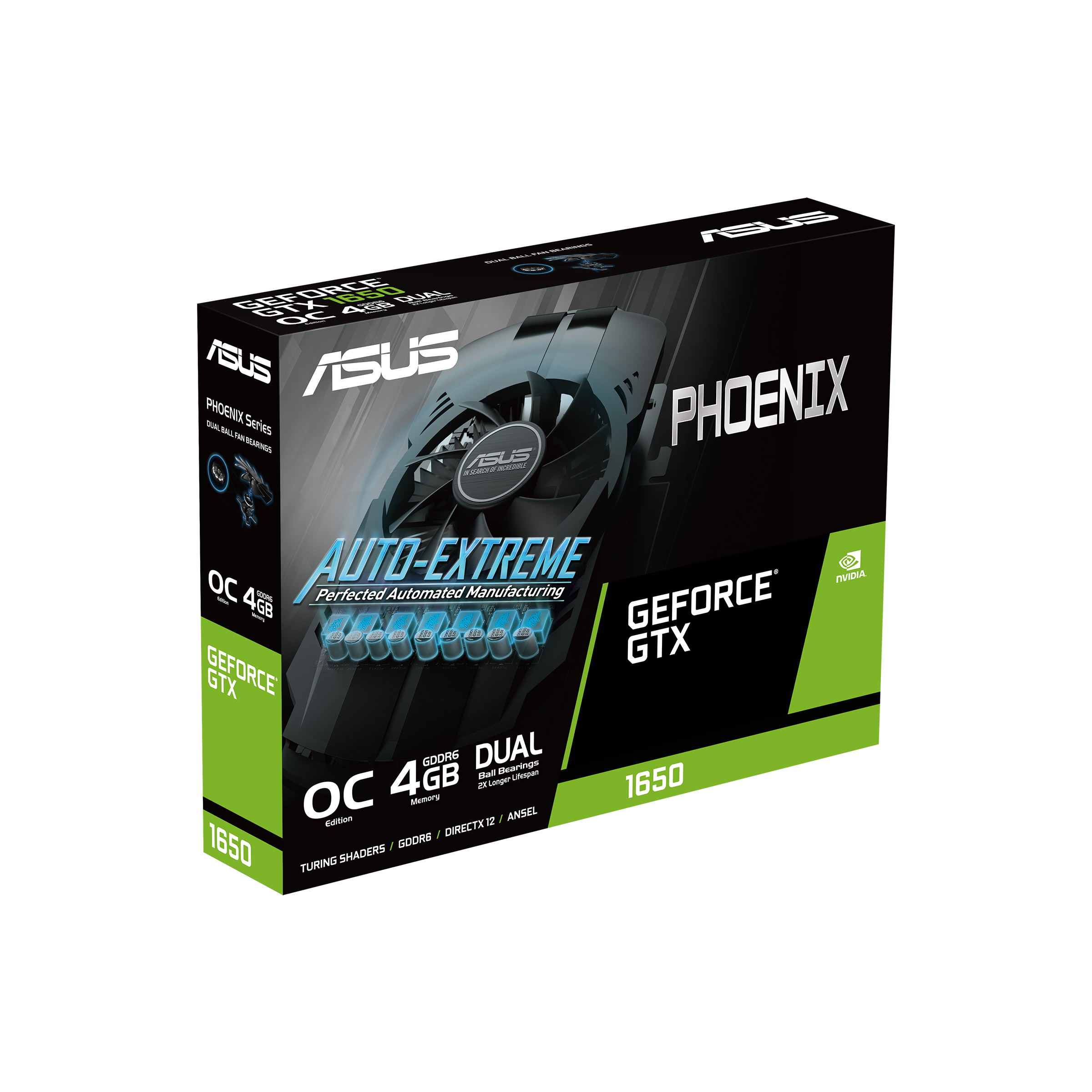ASUS Phoenix GeForce® GTX 1650 EVO OC Edition 4GB GDDR6 | Graphics