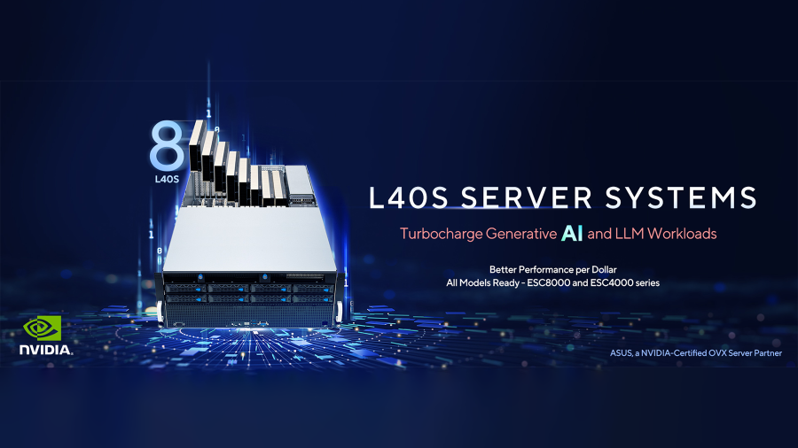 ASUS Servers with NVIDIA L40S GPUs Ready for Order
