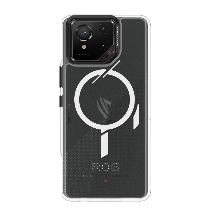 DEVILCASE Guardian – Mag with a ROG Phone 9 Pro angled view from