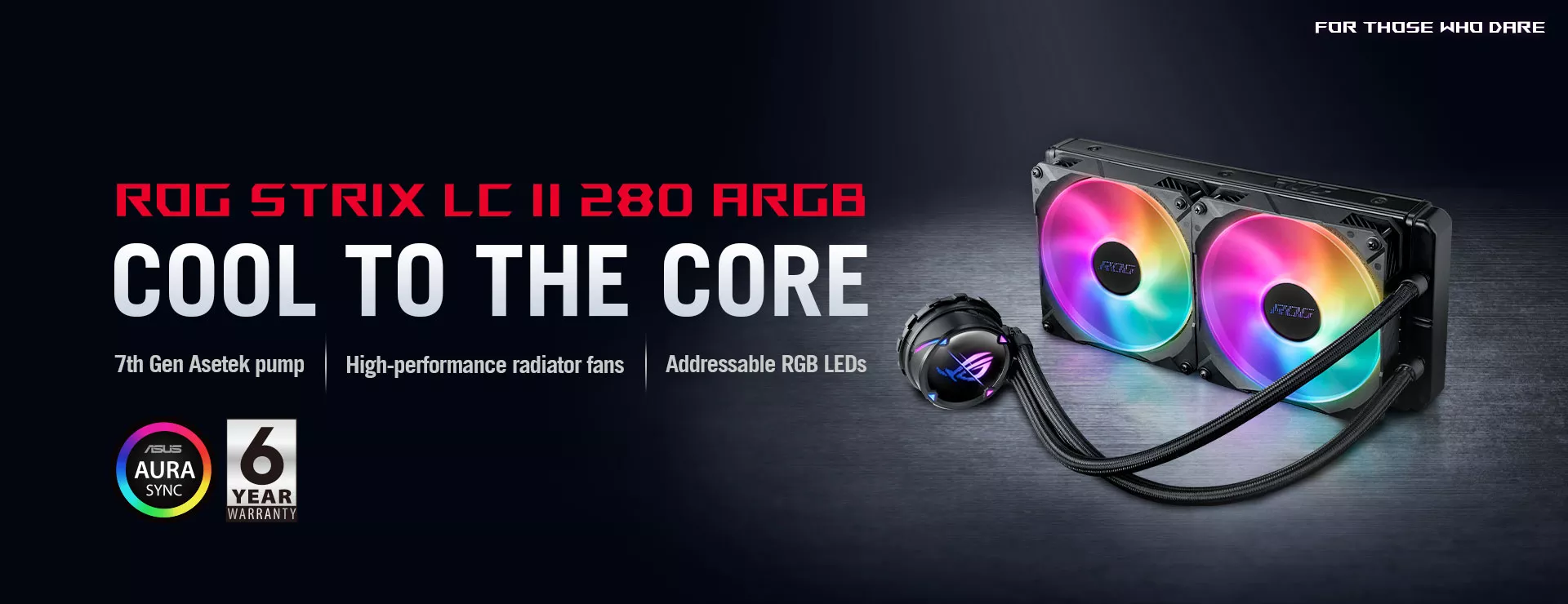 ROG Strix LC II 280 ARGB all-in-one liquid CPU cooler