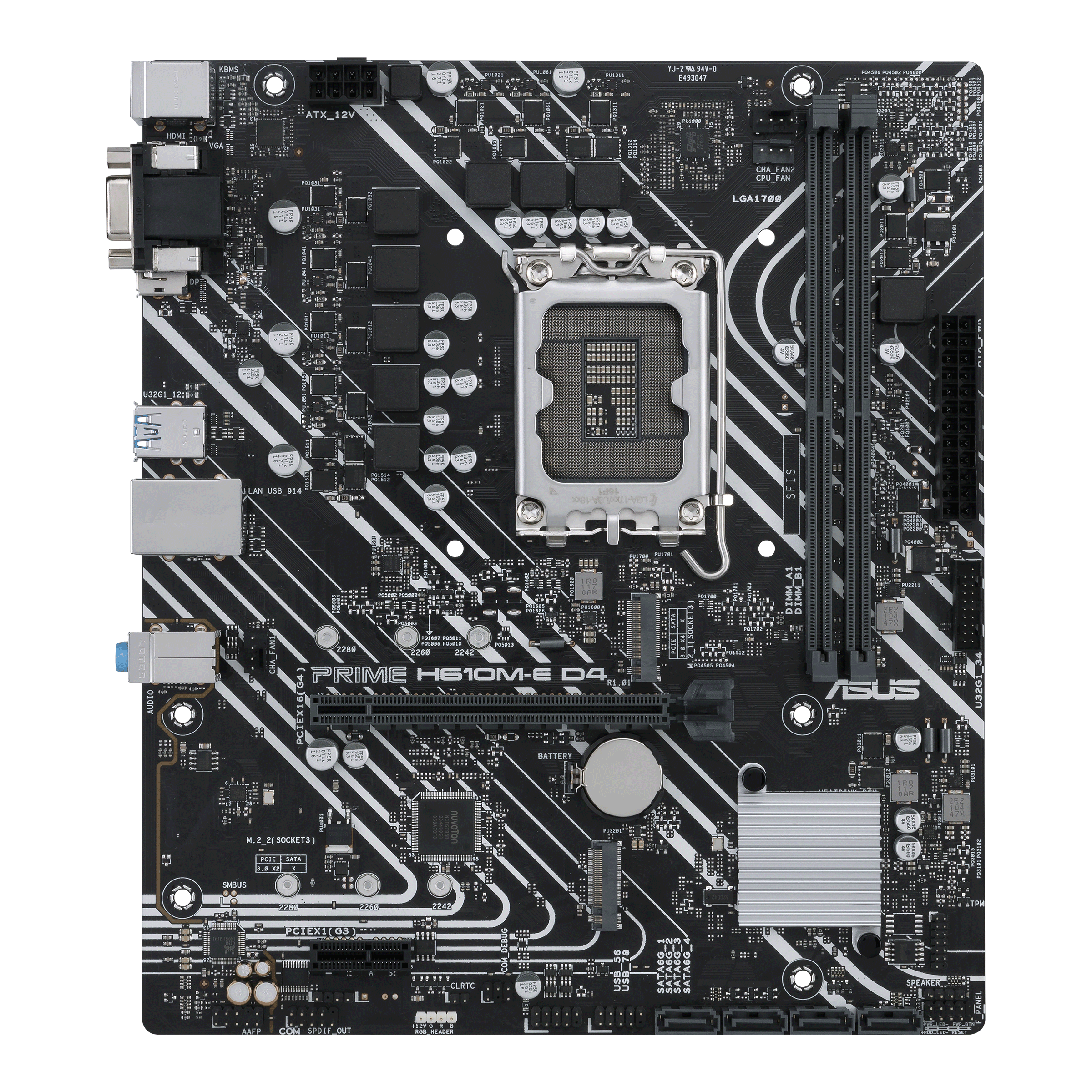 ASUS Prime H610M-E D4 Intel Lga 1700 Mic-ATX マザーボード Ddr4