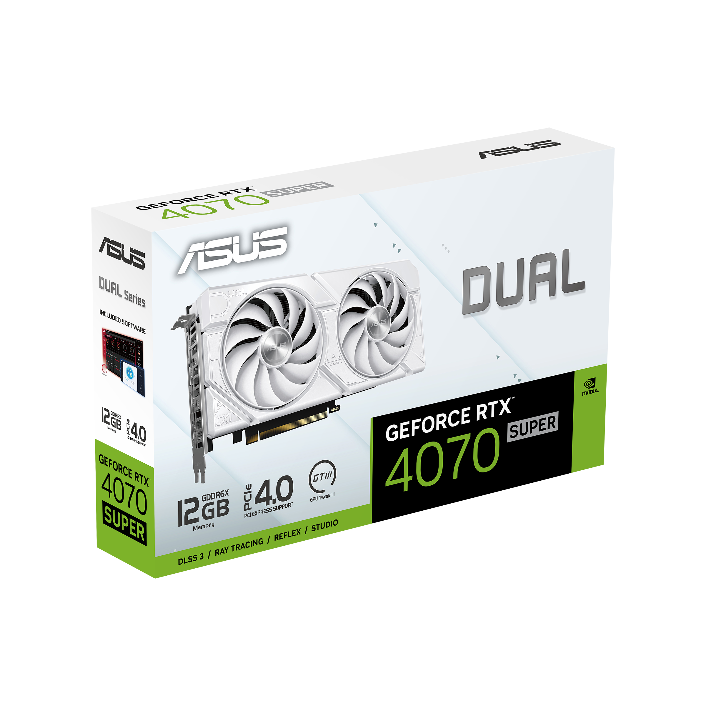ASUS Dual GeForce RTX™ 4070 SUPER EVO White Edition