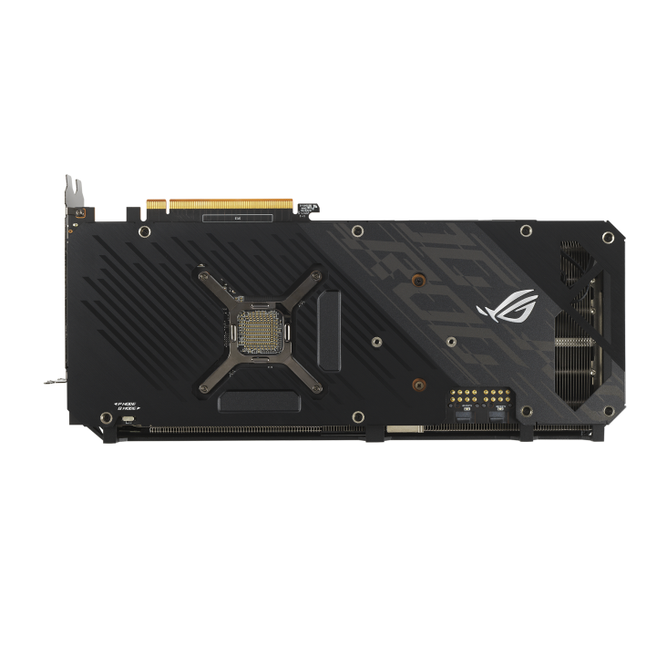 ROG-STRIX-RX6700XT-O12G-GAMING graphics card, rear view