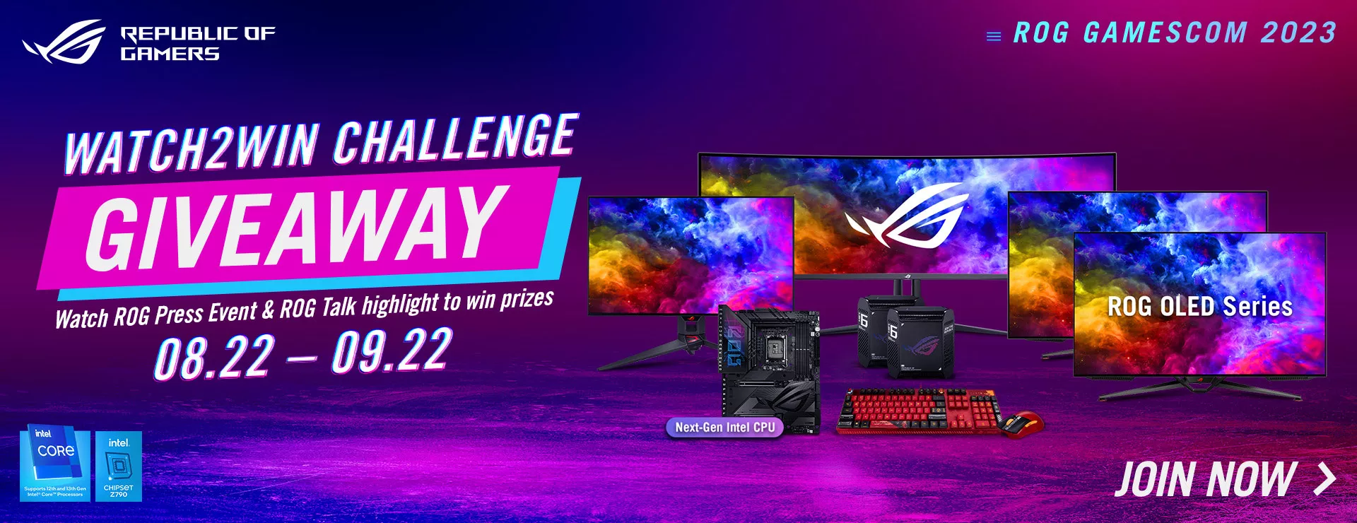 ROG will show off the latest cutting-edge hardware, peripherals, and other innovations that take gaming to another level