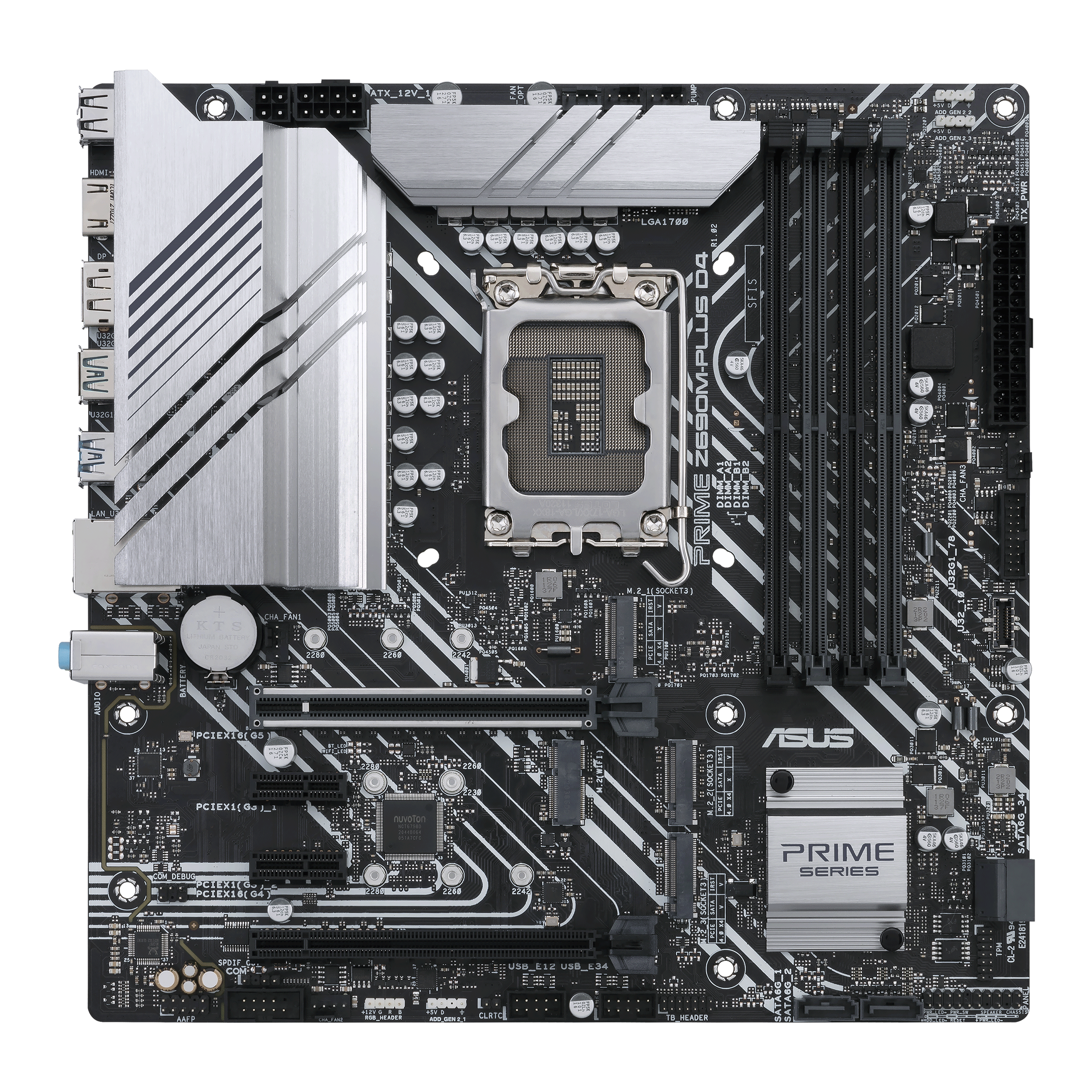 PRIME Z690M-PLUS D4｜Motherboard PC Intel LGA 1700 DDR4 PCie