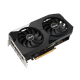 Dual Radeon RX 6600 XT OC Edition graphics card, front angled view, highlighting the fans, I/O ports