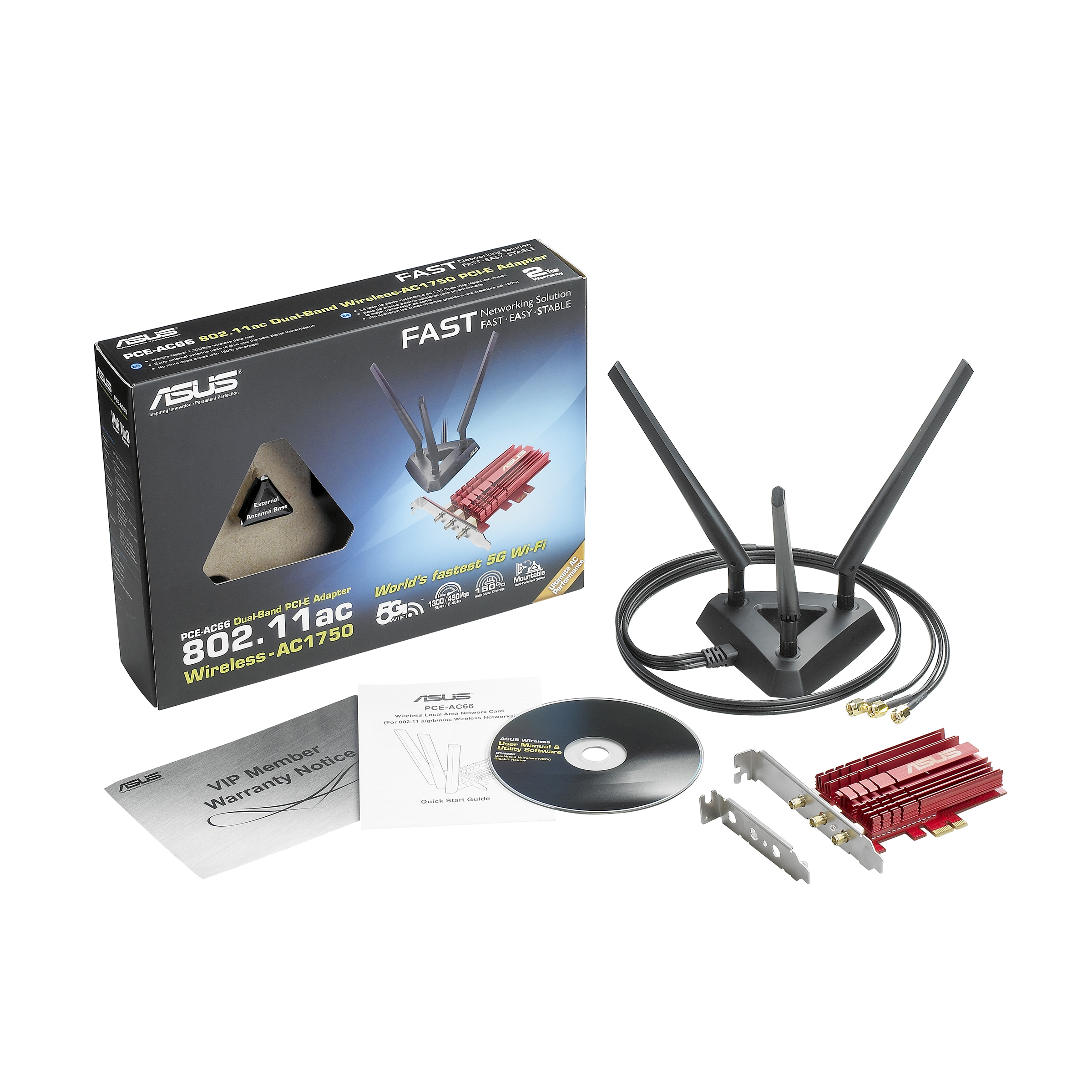 PCE-AC68｜Wireless Wired Adapters｜ASUS USA