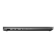 Matte Gray ASUS Vivobook 14 Flip shown from the left side with a range of I/O ports.