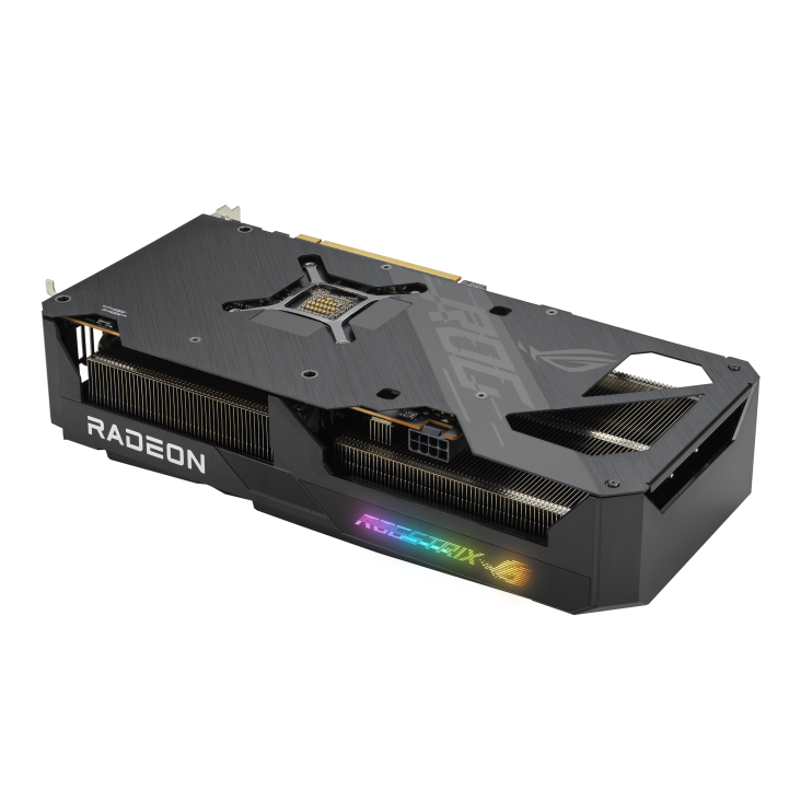 ROG STRIX Radeon RX 7600 OC Edition rear right angled view