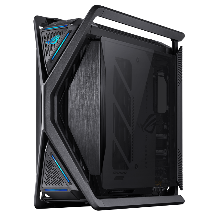 ROG Hyperion BTF right 45-degree shot with aura lighting