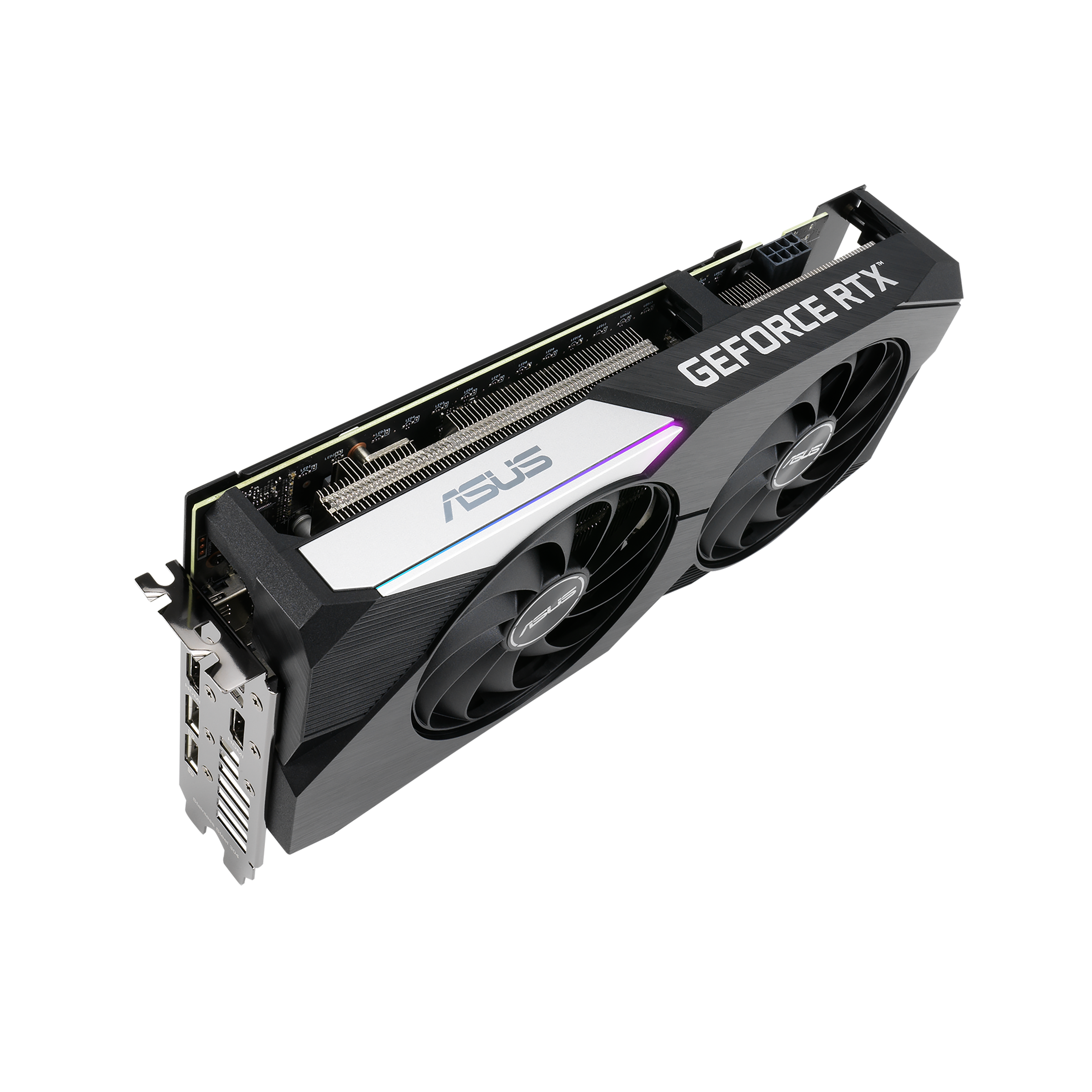 ASUS デュアルGeForce RTX 3060 Ti 8GB GDDR6 PCI Express 4.0 ビデオカード  DUAL-RTX3060TI-O8G-MINI-V2