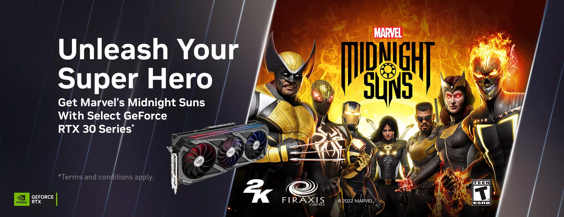 NVIDIA Unleash Your Super Hero Bundle Banner with ROG Strix RTX 3080