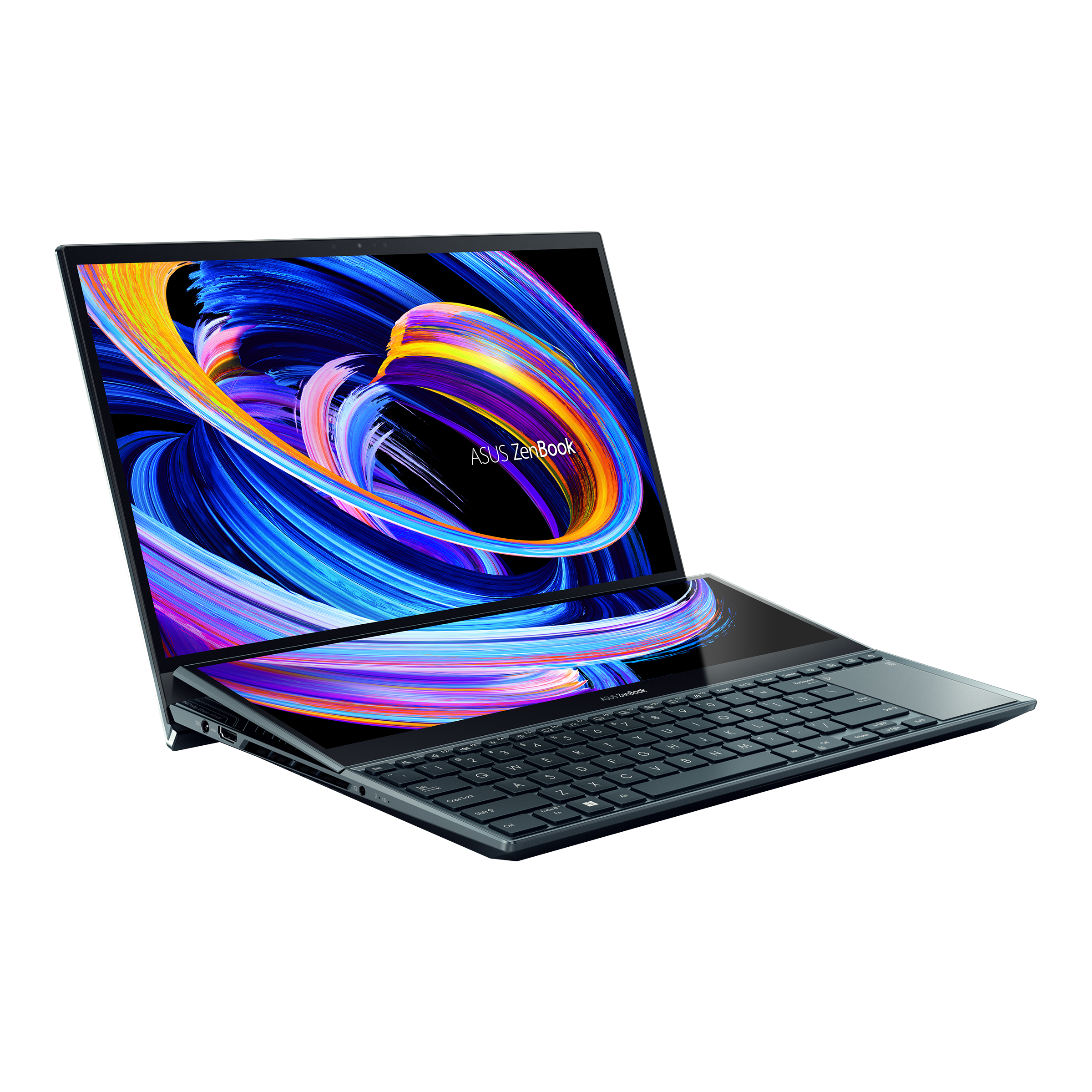 ASUS Zenbook Pro Duo 15 OLED Laptop, Intel Core i9-12900H, GeForce RTX 3070  Ti, 15.6 4K UHD Touchscreen, 32GB LPDDR5 RAM, 1TB SSD, ScreenPad Plus