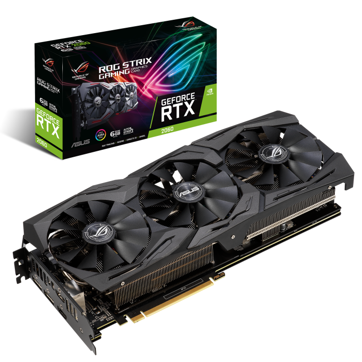 ROG-STRIX-RTX2060-6G-GAMING graphics card and packaging