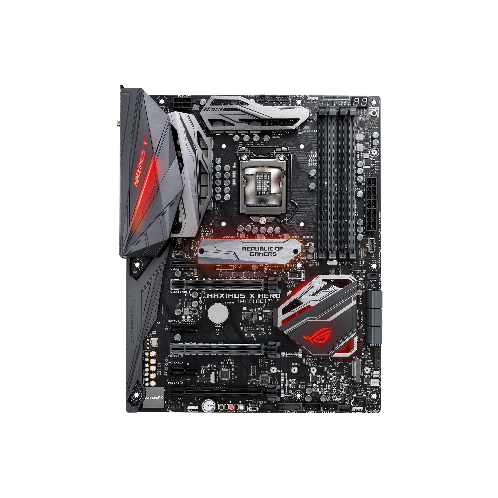 ROG MAXIMUS X HERO (WI-FI AC) | Motherboards | ROG Global