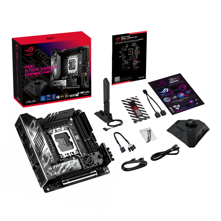 ROG STRIX Z890-I GAMING WIFI with color box and accessories