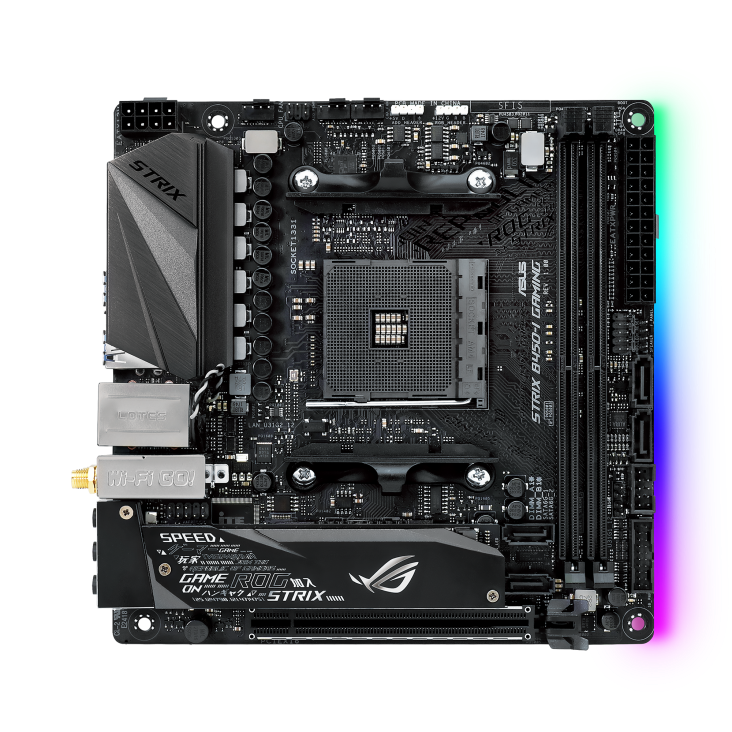 ROG STRIX B450-I GAMING front view