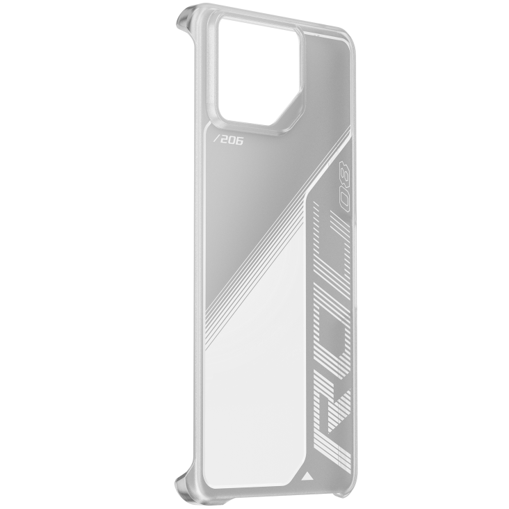 Clear Case angled view from back, tilting at 45 degrees