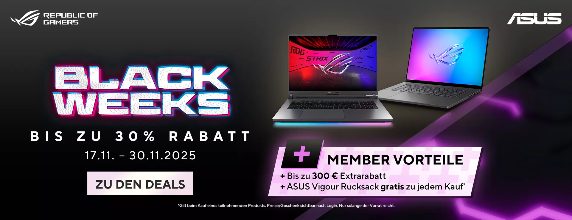 ASUS ROG Black Friday Weeks 2025
