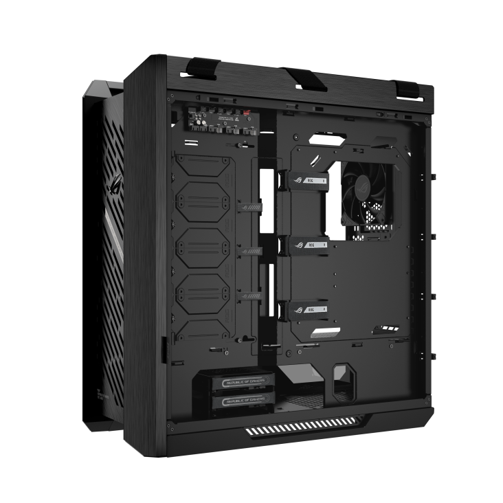 ROG Strix Helios II Black right side cable management space
