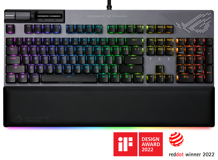 Asus ROG Strix Flare RGB LED Cherry MX Brown Switch Mechanical Gaming Keyboard 