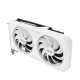 ASUS Dual GeForce RTX 3060 Ti White Edition 8GB GDDR6X graphics card, angled view
