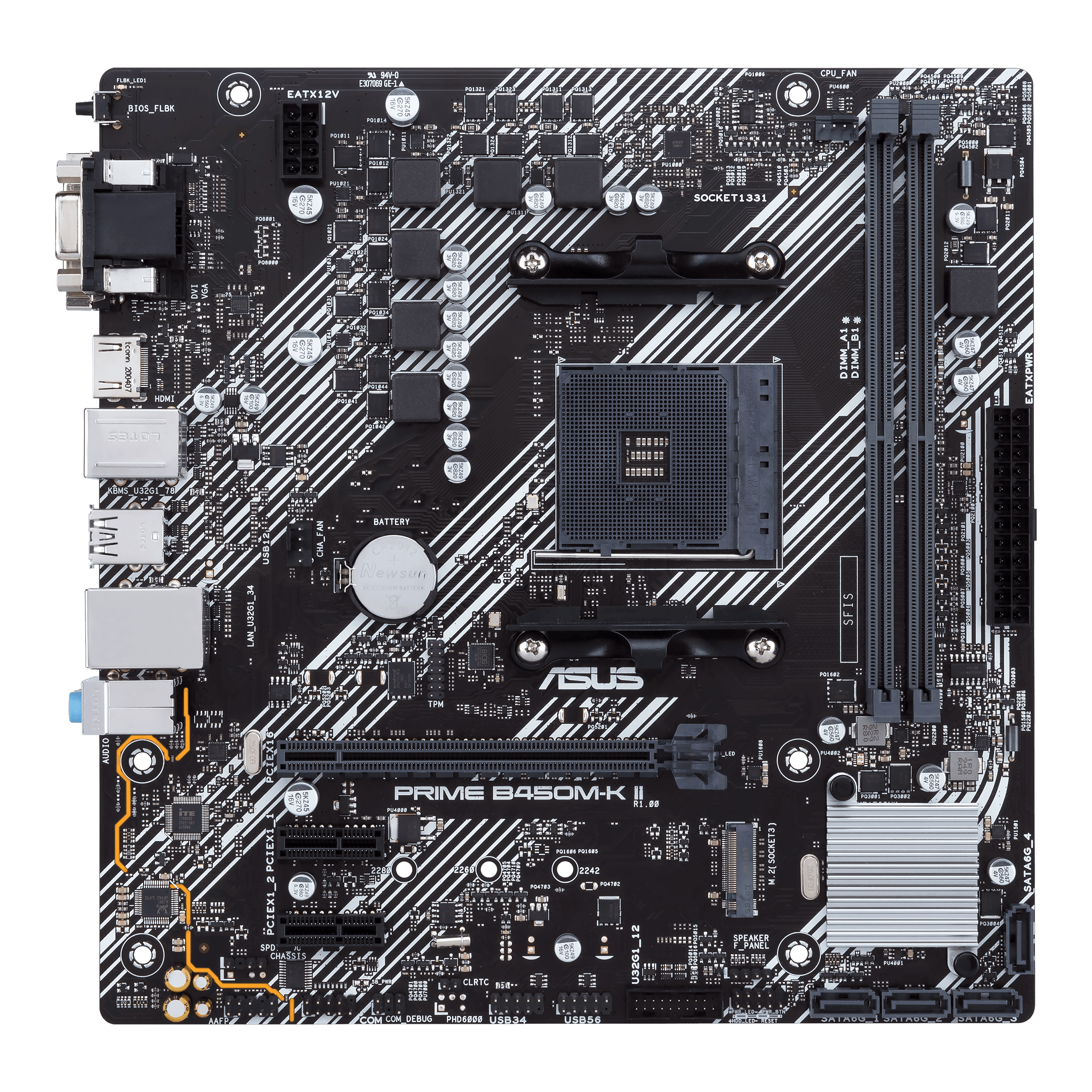 Carte mère Gigabyte B550 GAMING X V2 - 1.0 - carte-mère - ATX - Socket AM4  - AMD B550 Chipset - USB-C Gen1, USB 3.2 Gen 1, USB 3.2 Gen 2 - Gigabit LAN  - carte graphique