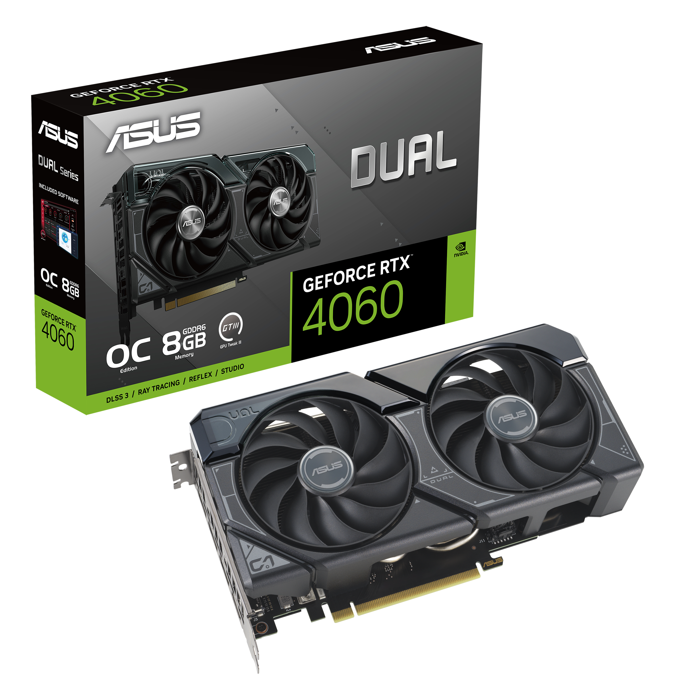 ASUS Dual GeForce RTX 4060 OC Edition 8GB GDDR6 Tarjetas