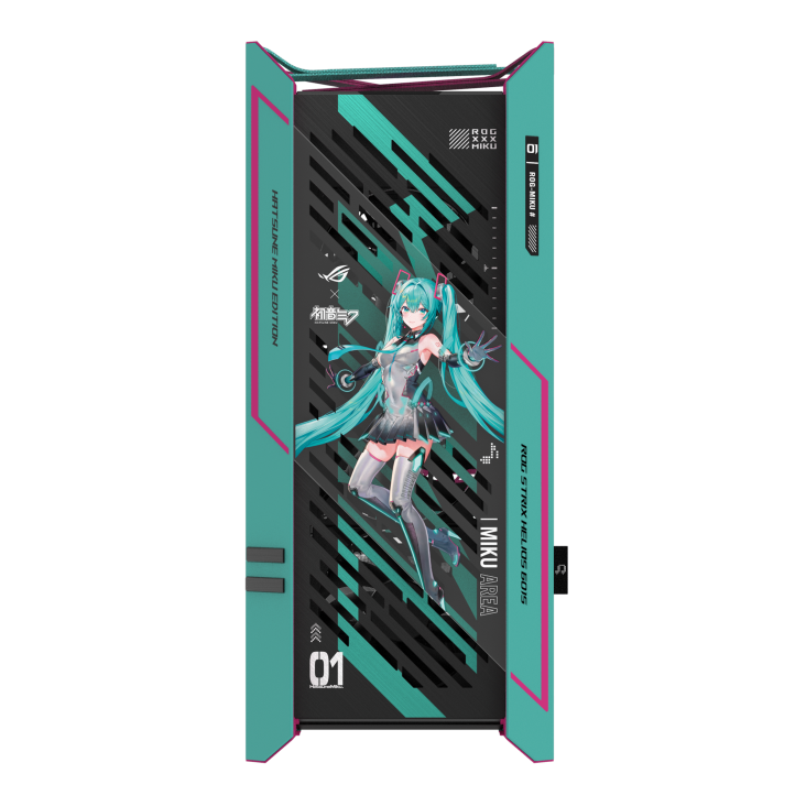 ROG Strix Helios II Hatsune Miku Edition front panel