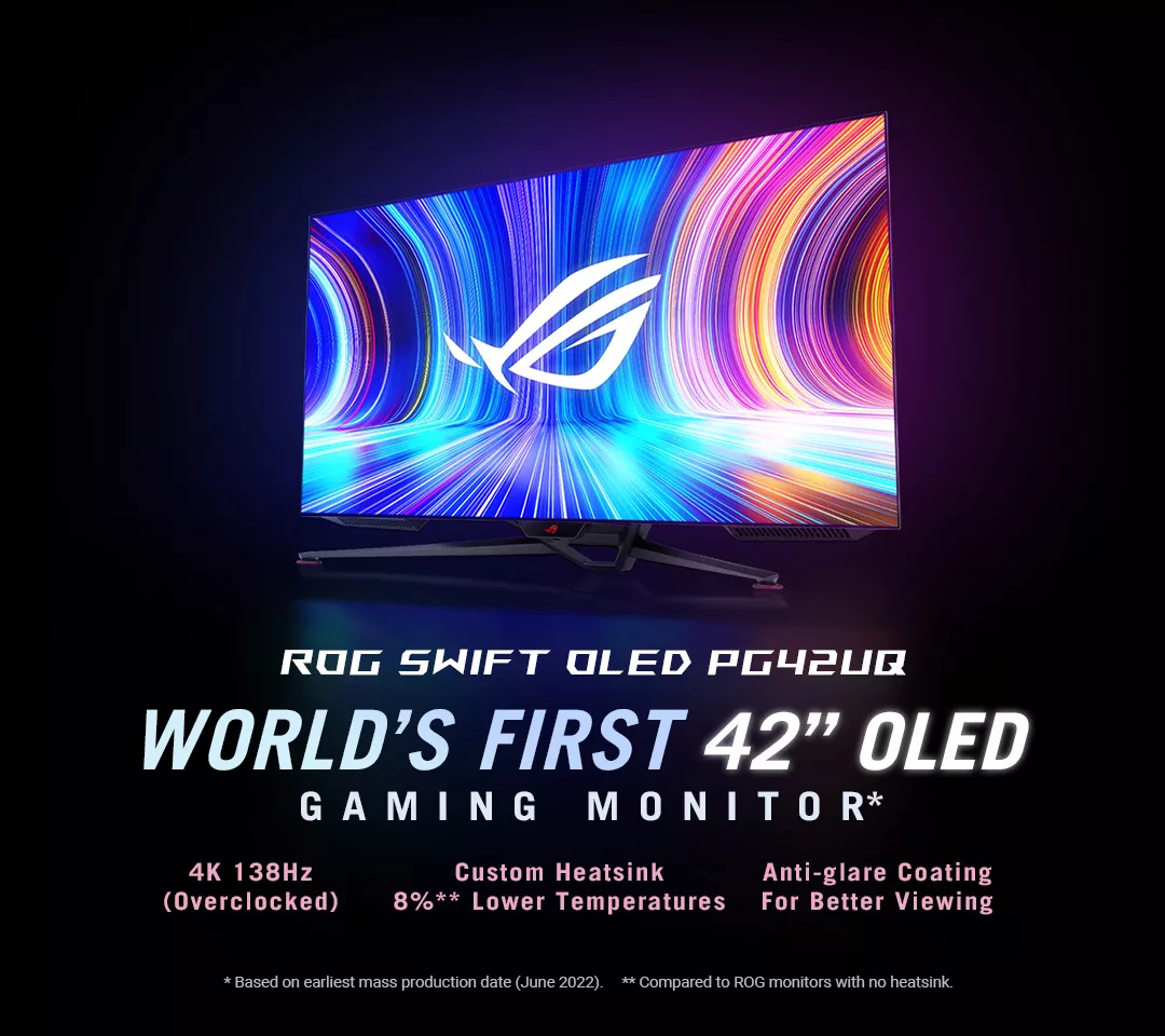 ASUS 34 240 Hz OLED Curved Gaming Monitor NVIDIA G-Sync 3440 x 1440 (2K)  DCI-P3 99% sRGB 135% ROG Swift OLED PG34WCDM 