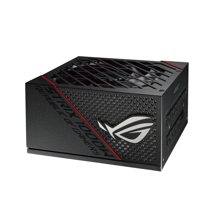 Right-front 45 degree angle of ROG Strix 1000W Gold