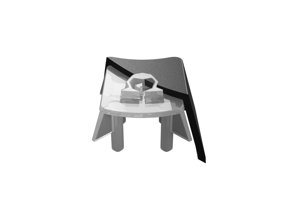 Rendered picture of the doubleshot structure of a keycap