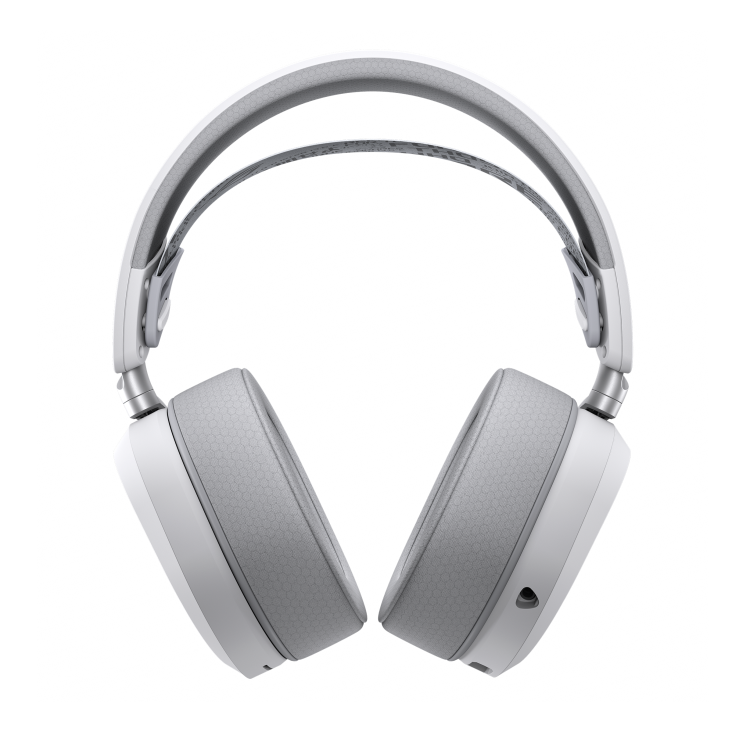 The front view of ROG Pelta in Moonlight White edition