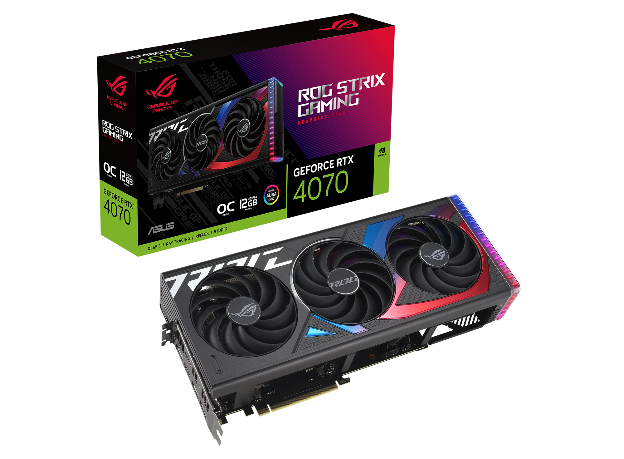 【キズあり】ASUS ROG STRIX RTX 4070S 12GB ROG Strix GeForce RTX™ 4070 12GB GDDR6X OC Edition