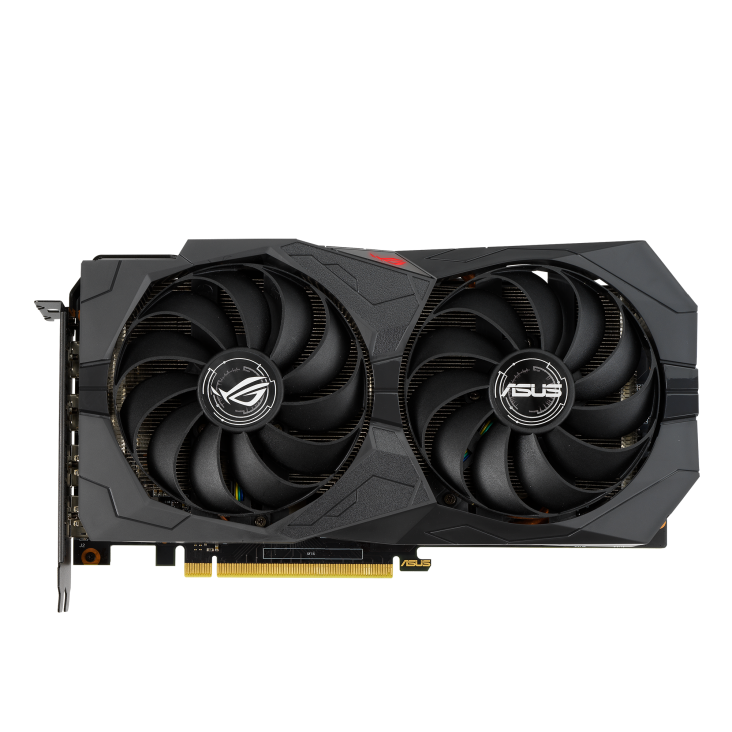 ROG-STRIX-GTX1660S-O6G-GAMING graphics card, front view