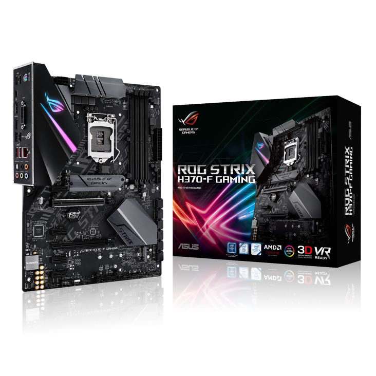 ROG STRIX H370-F GAMING with the box