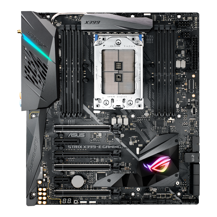 ROG STRIX X399-E GAMING front view