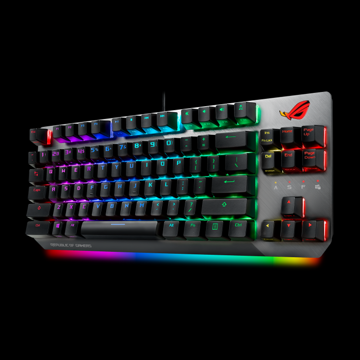 ROG Strix Scope TKL angled view from right