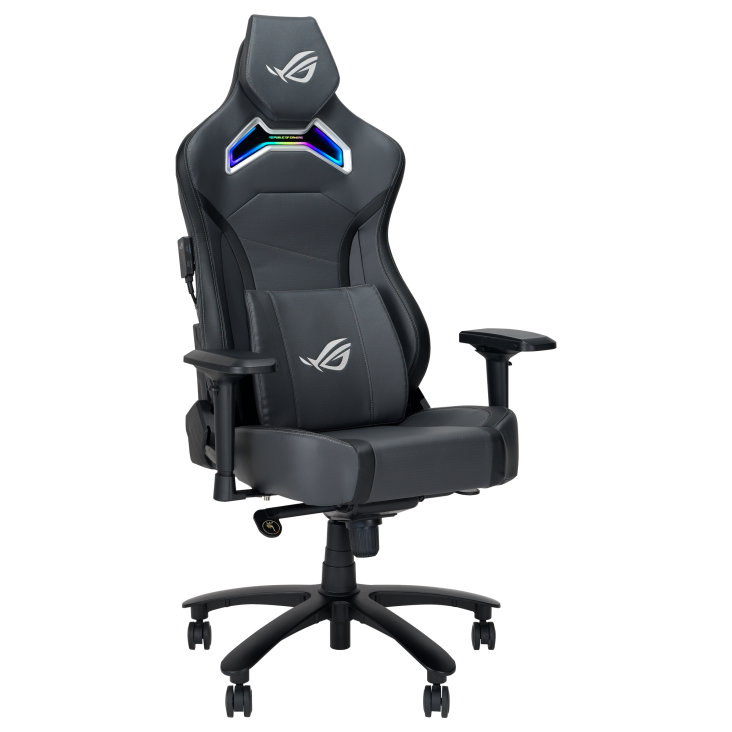 ROG Chariot X Gaming Chair_ right-oblique view in Grey