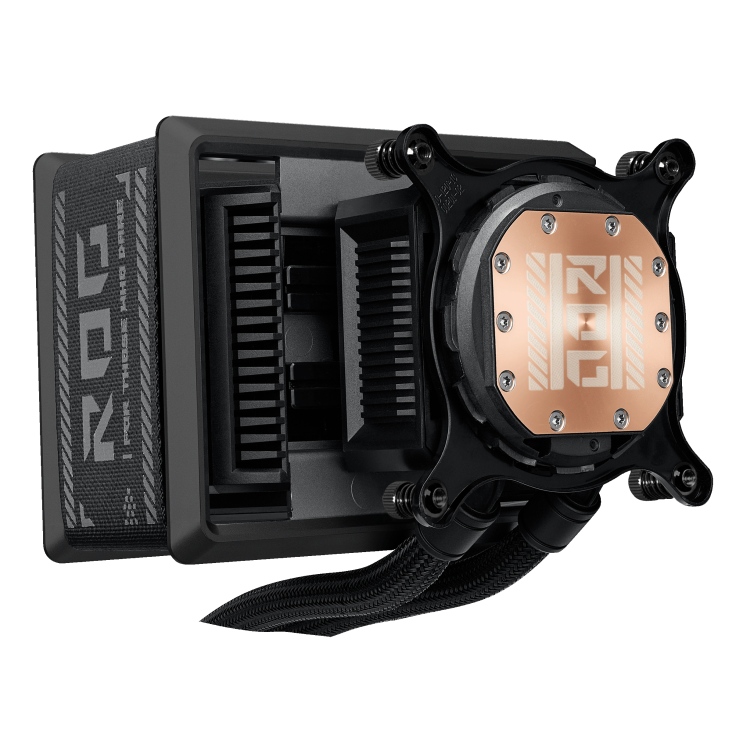 ROG Ryuo IV SLC 360 ARGB Pump copper bottom photo