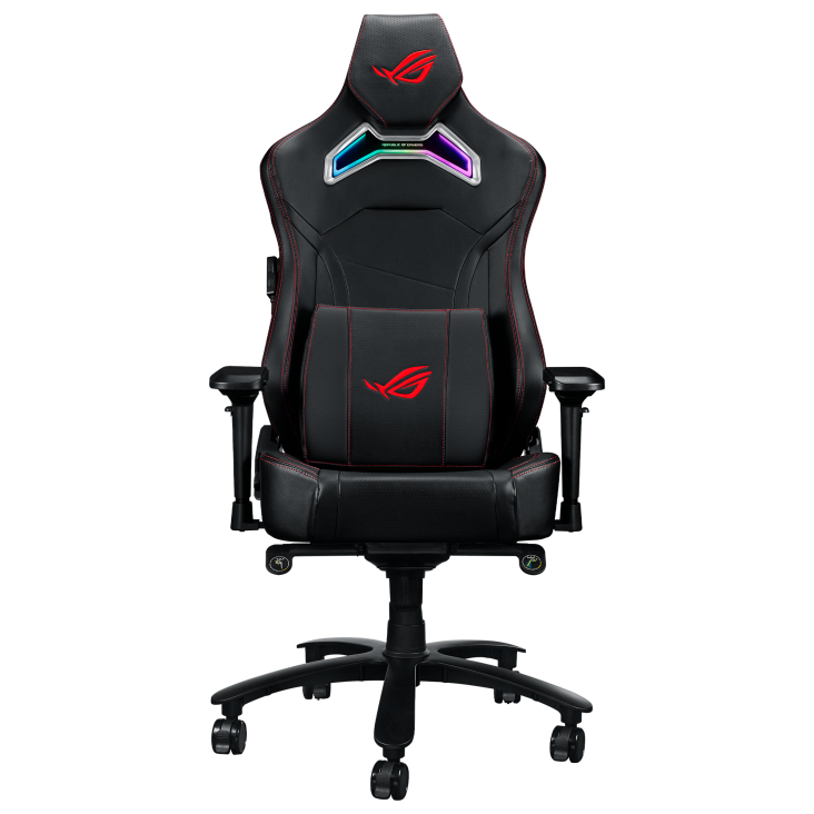 ROG Chariot X Gaming Chair_ front view in Black