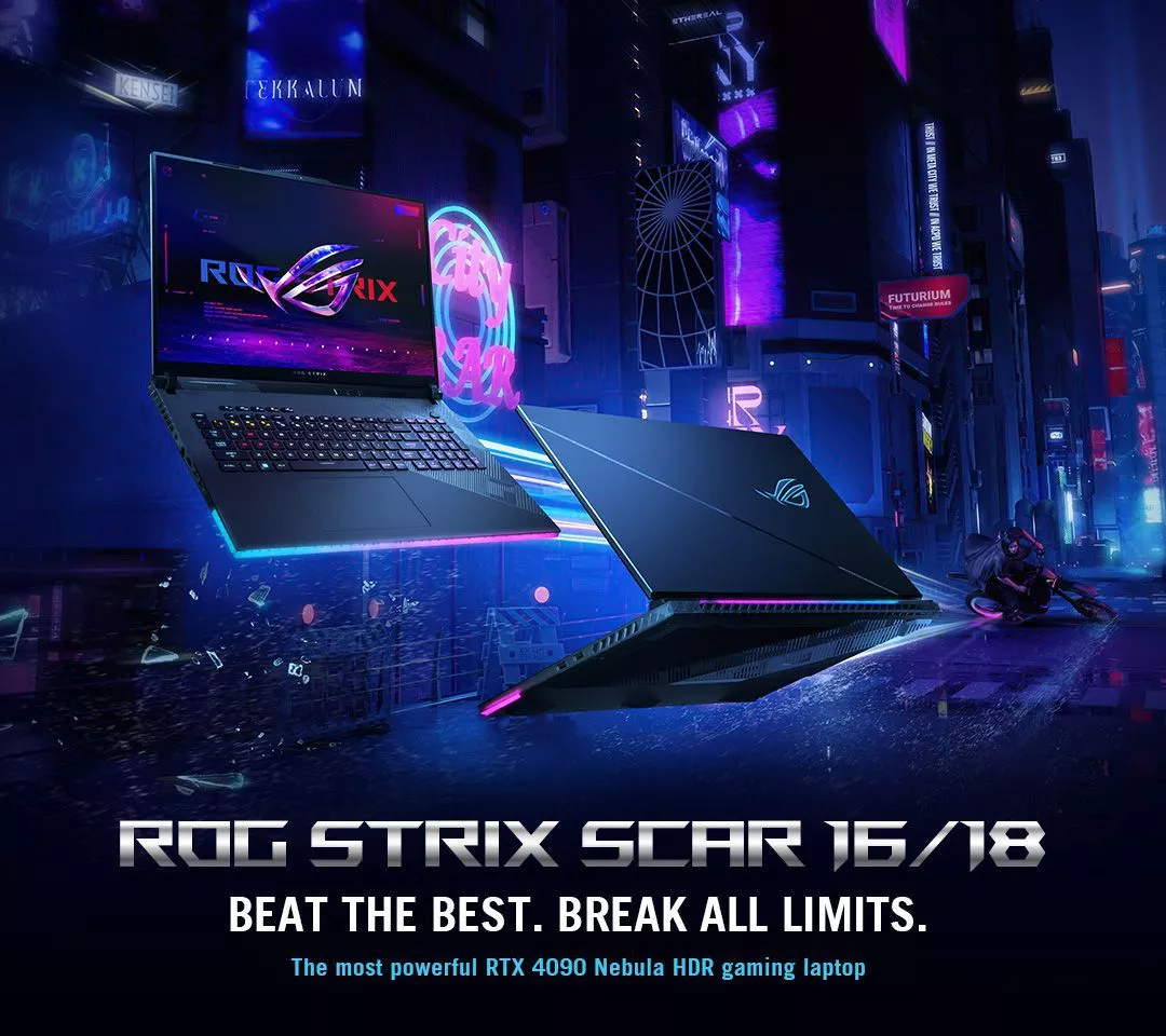 Notebook Gamer ROG Strix G17 G733PY-LL069X 17.3 AMD Ryzen 9 7945HX RTX  4090 16 GB - Negro